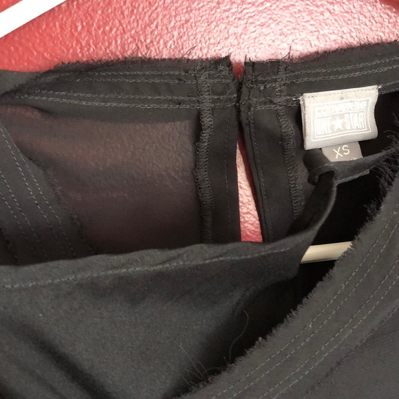 Sheer black Converse Dress w/slip - Picture 3 of 5